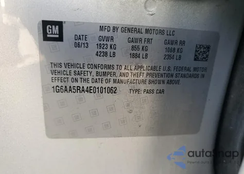 2014 Cadillac Ats из США, поврежденный, VIN 1G6AA5RA4E0101062